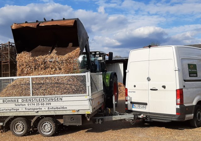 Transport von Hackschnitzeln